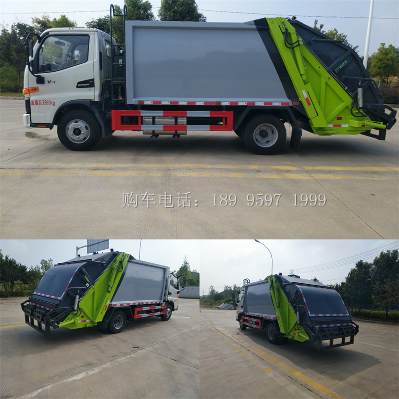 出口江淮骏铃6方压缩式垃圾车