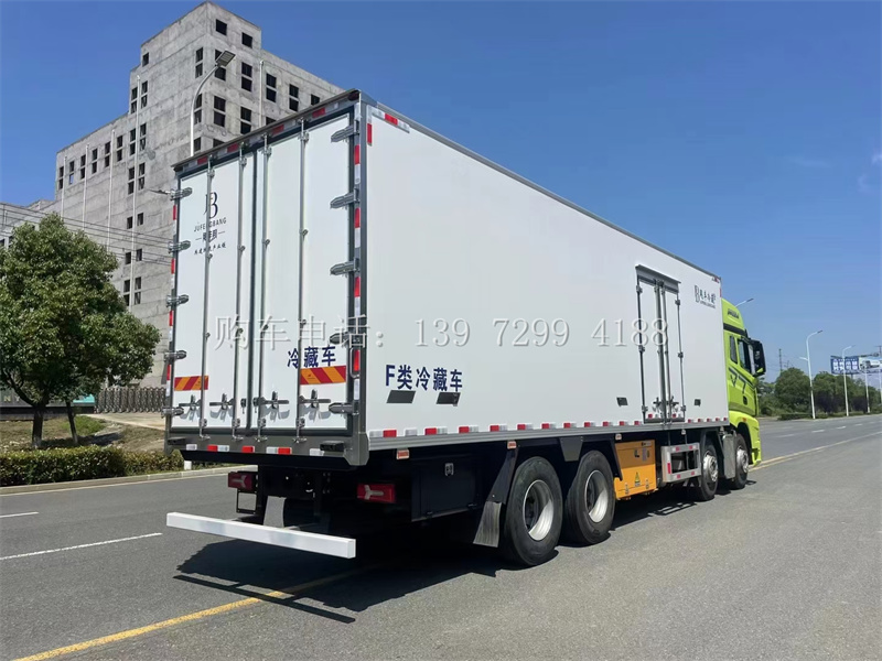 出口型8X4解放J7前四后八冷藏车厂家报价