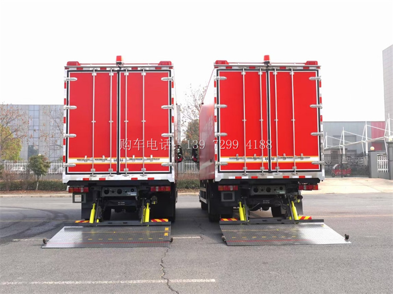 6米8重汽汕德卡G5M消防警用后勤保障冷藏车