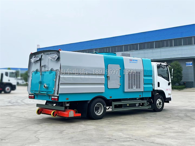 东风华神纯电动后置吸尘车生产厂家