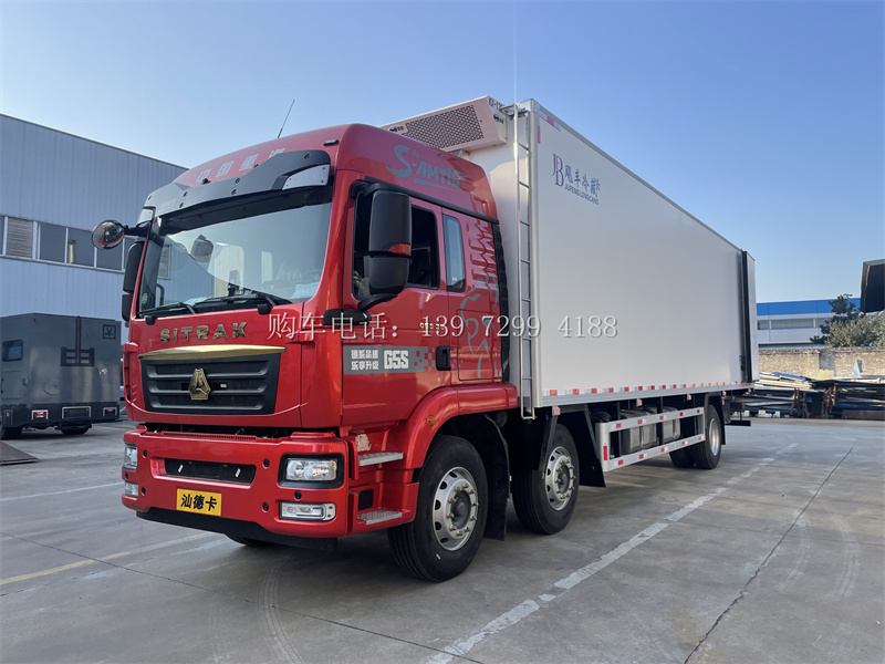 九米六小三轴重汽汕德卡G5S冷藏车厂家