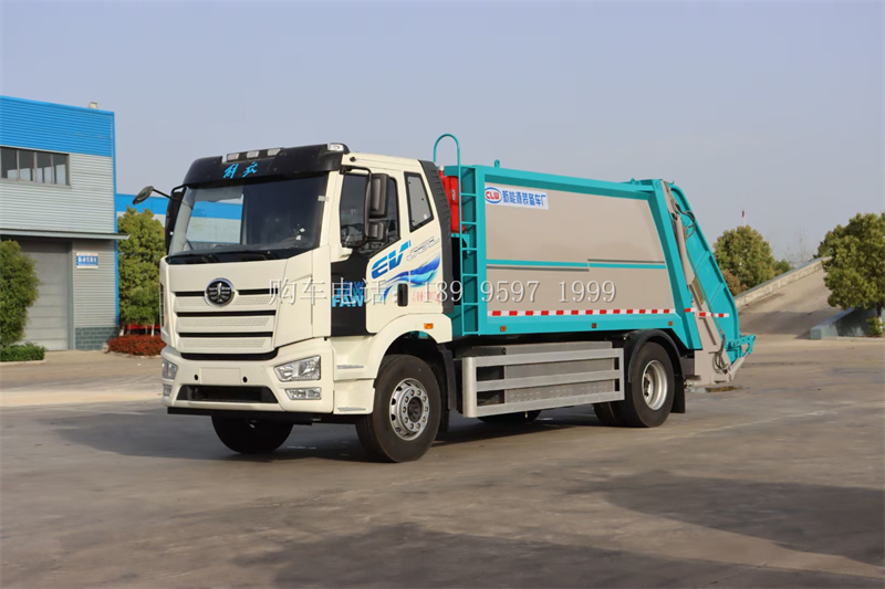 【纯电动】12方解放J6L压缩垃圾车厂家