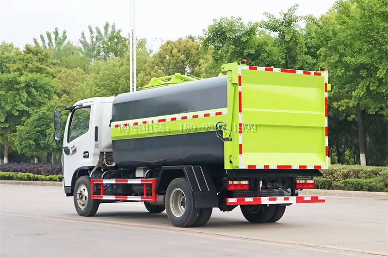 蓝牌7方东风多利卡侧挂桶式压缩垃圾车