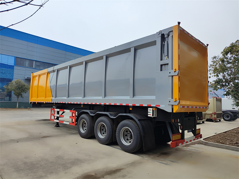 新款47方一体半挂垃圾转运车厂家