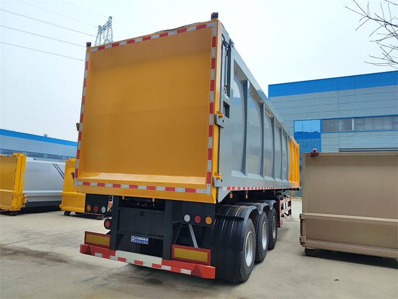 新款47方一体半挂垃圾转运车厂家