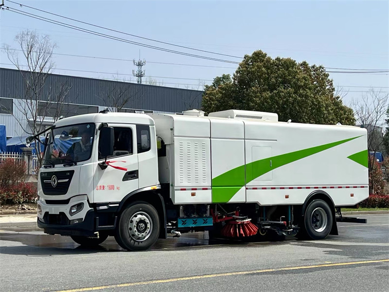 新款纯电动东风天锦KR新能源多功能洗扫车上市