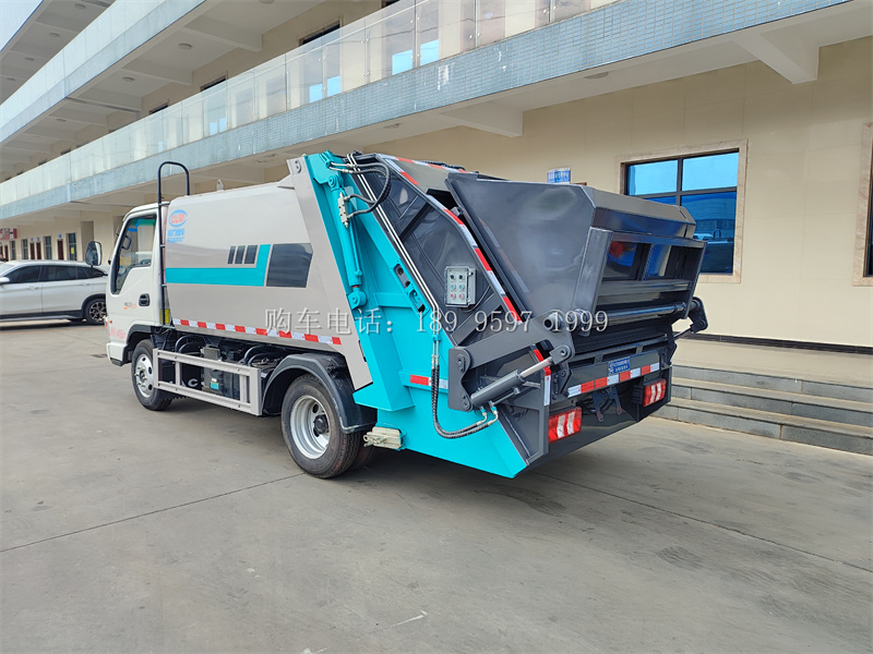 《江淮康玲蓝牌5.8方压缩垃圾车:环保卫士的卓越代表》