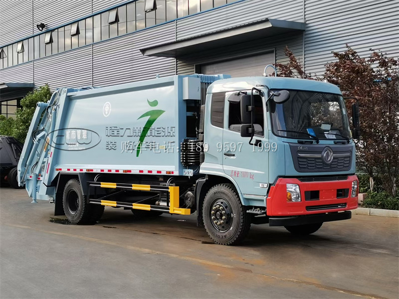 14方东风天锦压缩式垃圾车：城市垃圾处理的高效伙伴