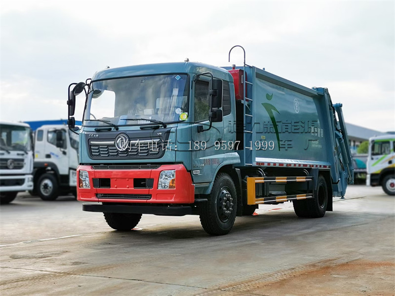 14方东风天锦压缩式垃圾车:城市垃圾处理的高效伙伴