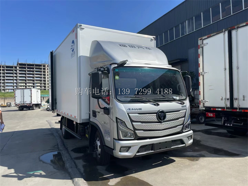 蓝牌4米2新款福田欧马可鲜活鱼冷藏车：运输新势力