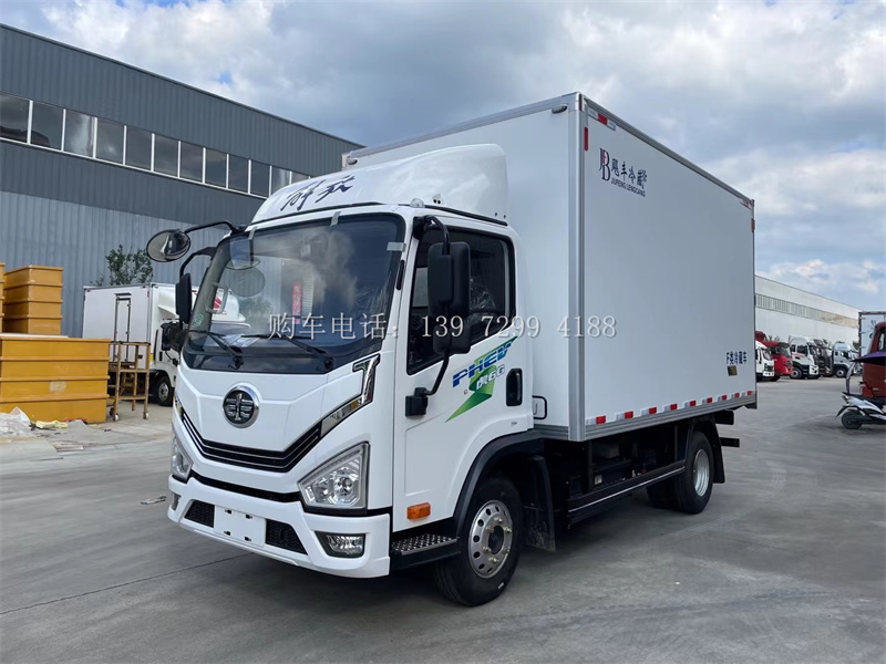 绿牌4米2解放虎6G混动冷藏车：创新驱动的冷链先锋