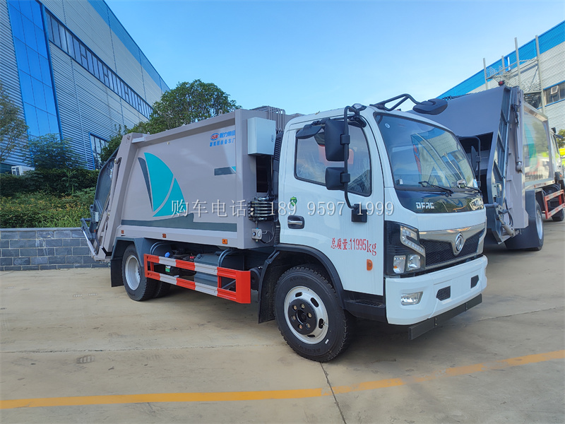 东风大福瑞卡云内150马力压缩垃圾车：环保先锋，城市清洁卫士